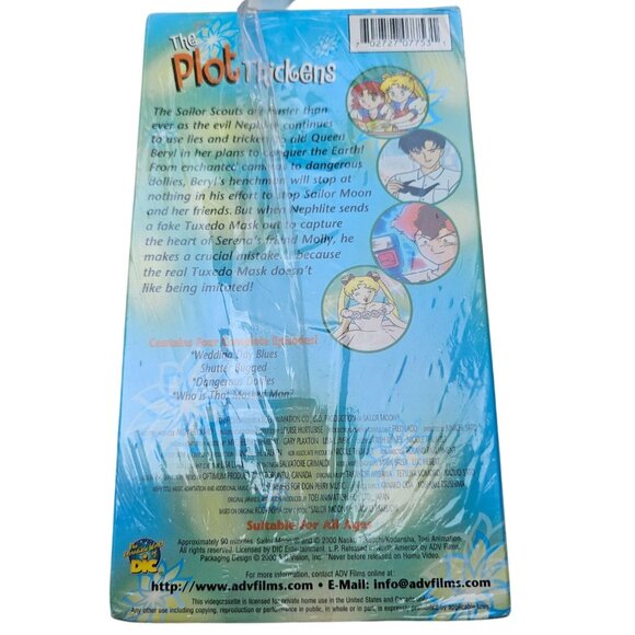 Sailor Moon VHS The Mysterious Tuxedo Mask ADV Films 4 Episodes 90 Min Videotape - Picture 4 of 6